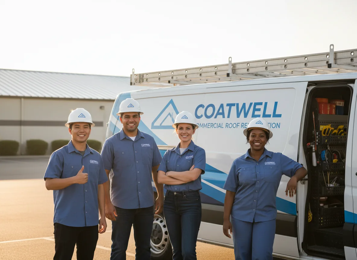 Commercial roof coating company in Alma, WI