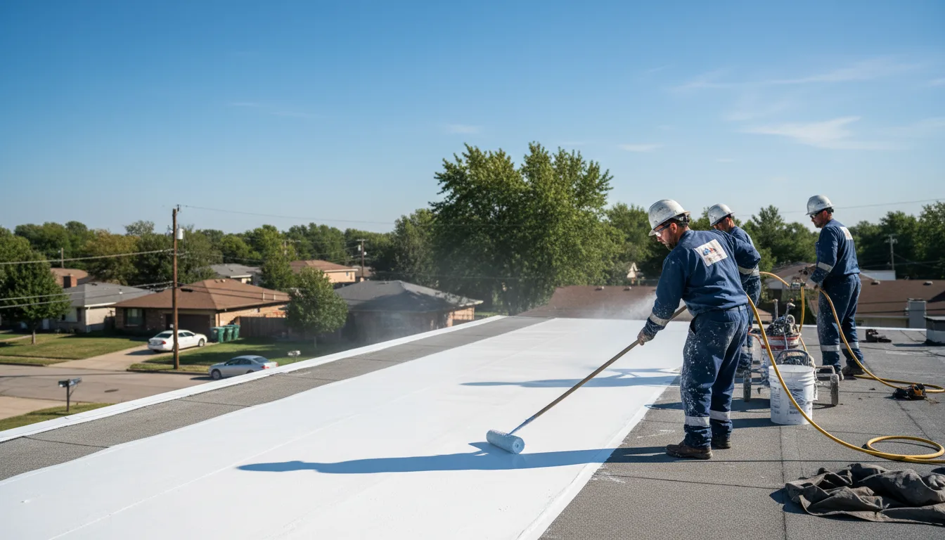 Commercial roof coating in Alma, WI near me